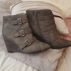 Lane Bryant Brown Booties